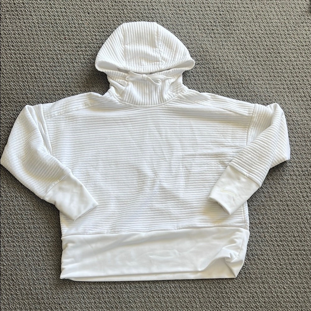 Nike White Hooded Sweatshirt
